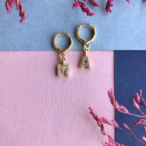 Letter Series Earrings 3